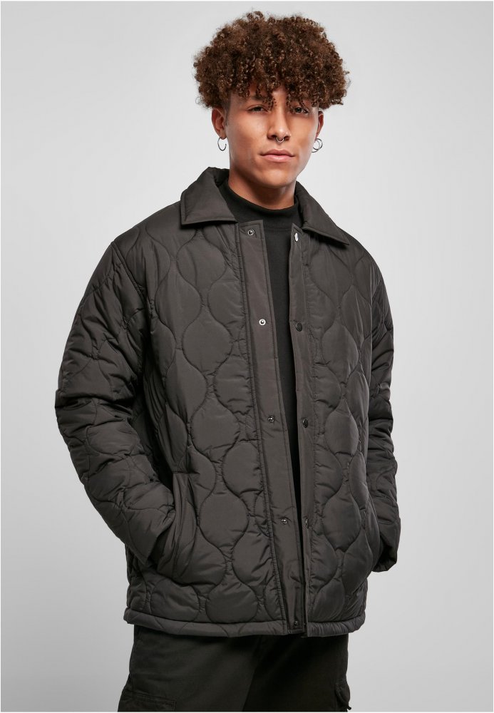 Quilted Coach Jacket - black XL