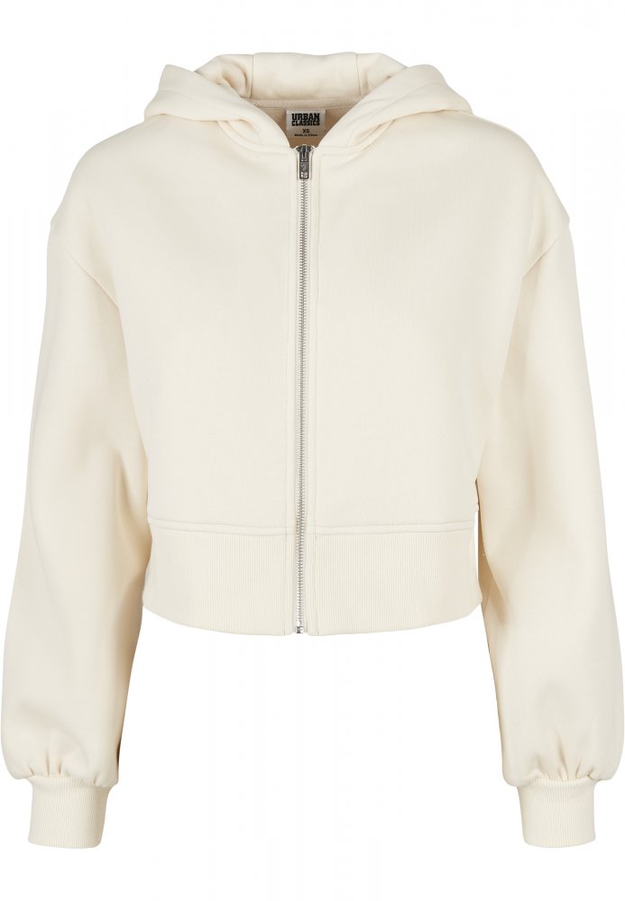Ladies Short Oversized Zip Jacket - whitesand XXL