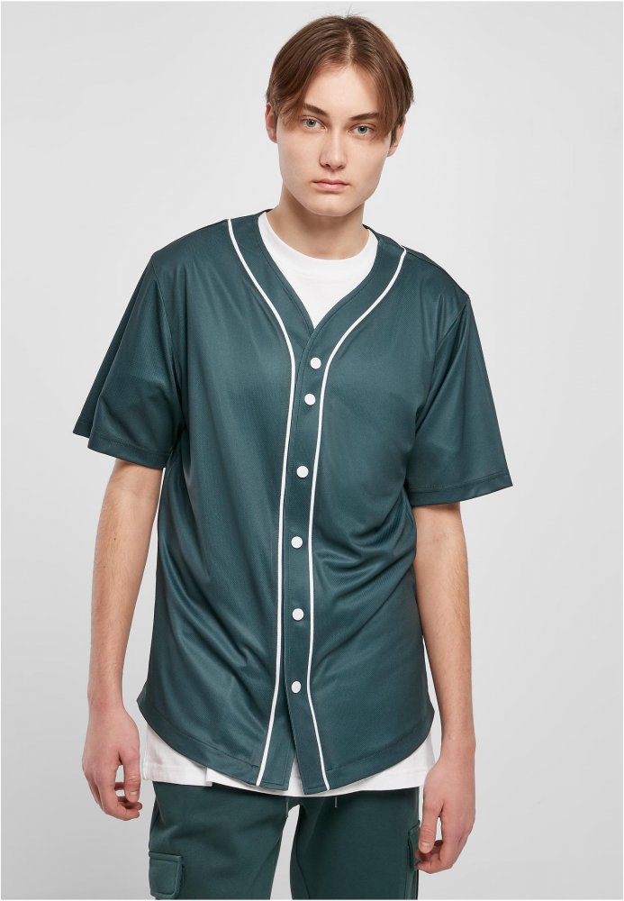 Baseball Mesh Jersey - bottlegreen/white XXL