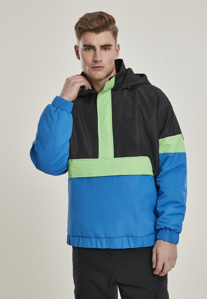 3-Tone Neon Mix Pull Over Jacket XL