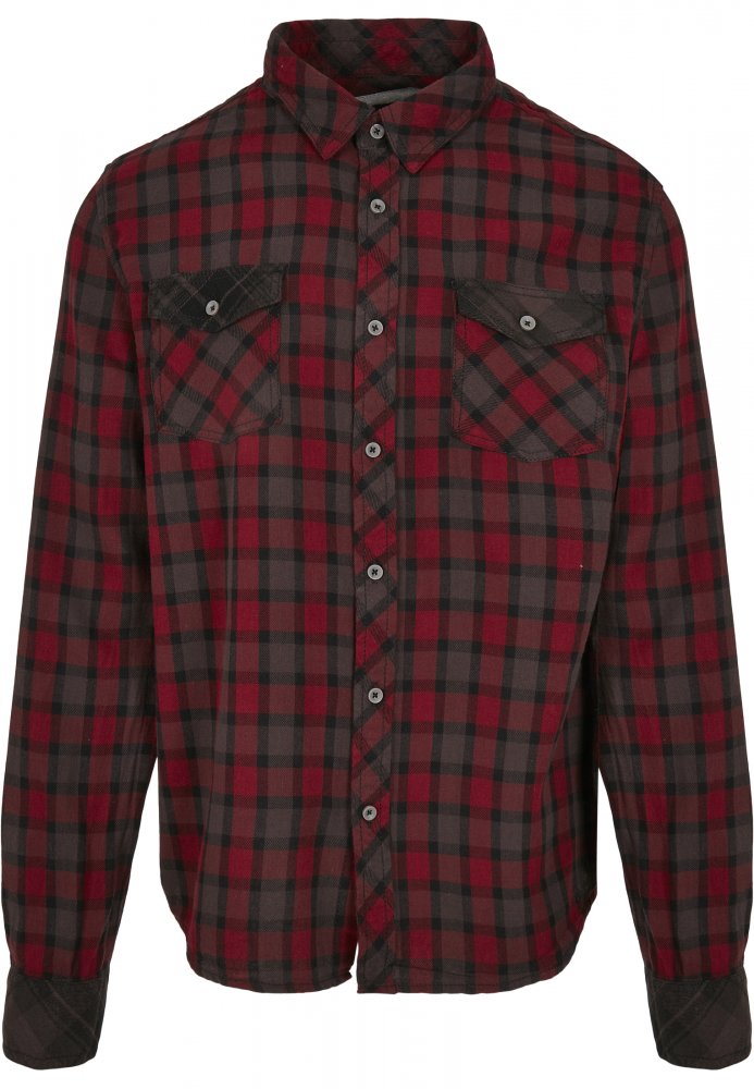 Duncan Checked Shirt - red/brown M