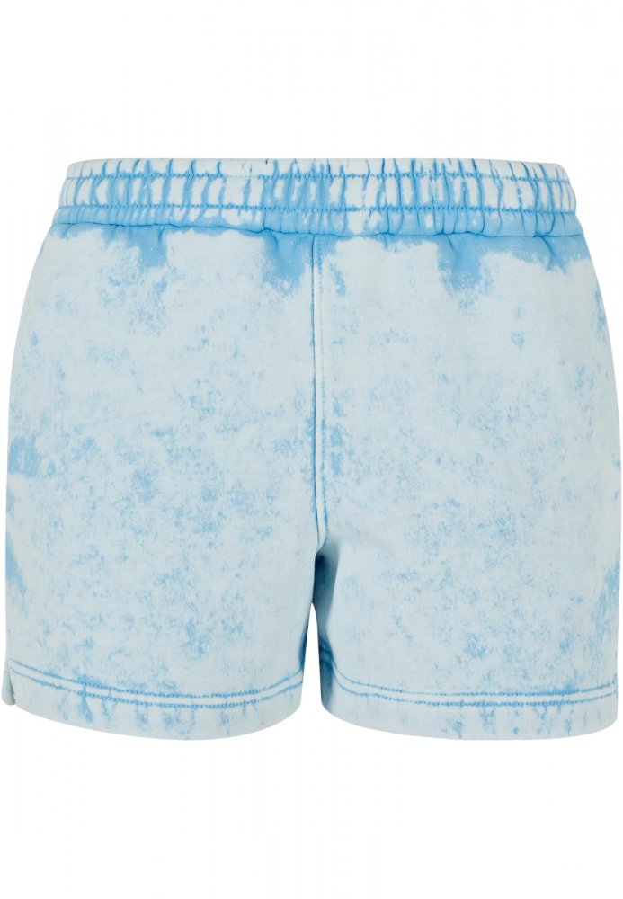 Ladies Towel Washed Sweat Shorts - balticblue M