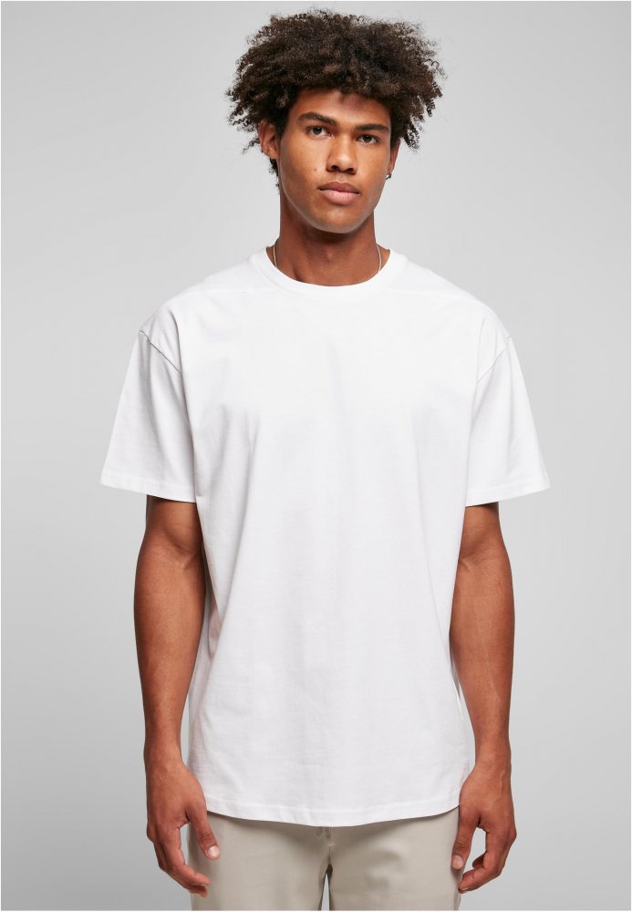 Recycled Curved Shoulder Tee - white 4XL