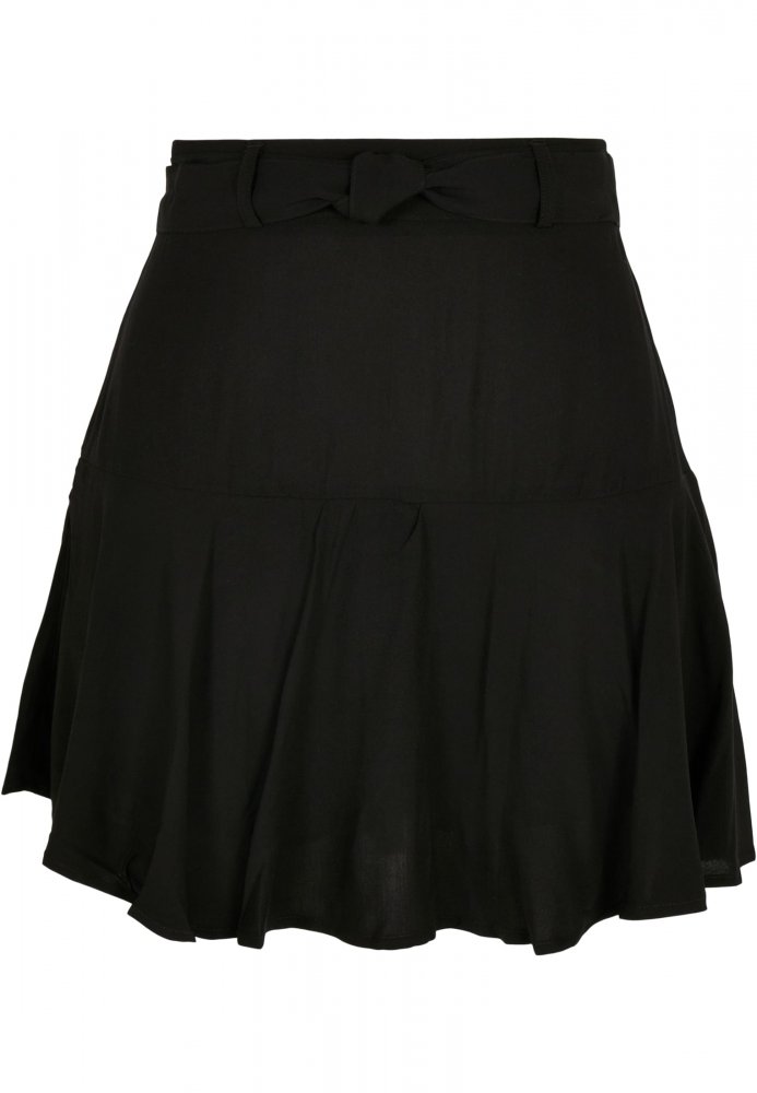 Ladies Viscose Mini Skirt - black XS