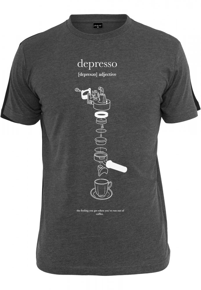 Depresso Tee - charcoal S