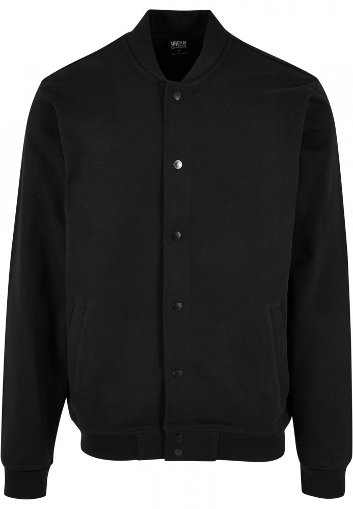 Ultra Heavy Solid College Jacket - black L