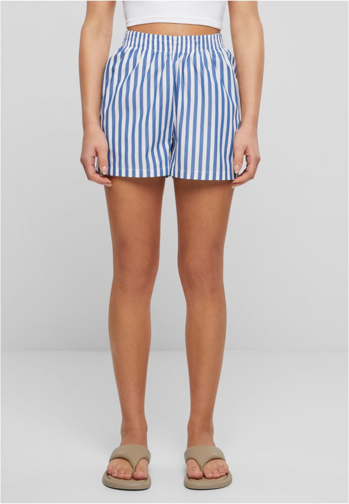 Ladies Striped Shorts 4XL