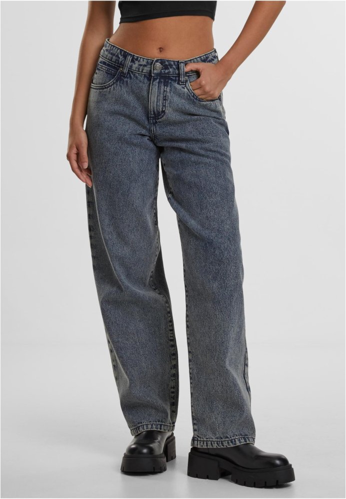 Ladies Mid Waist 90´s Jeans - lighter dirty washed 31