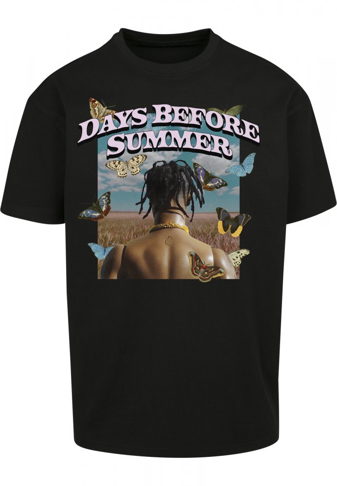 Černé pánské tričko Mister Tee Days Before Summer Oversize Tee - black 4XL
