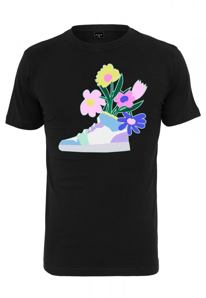 Ladies Flower Sneaker Tee S