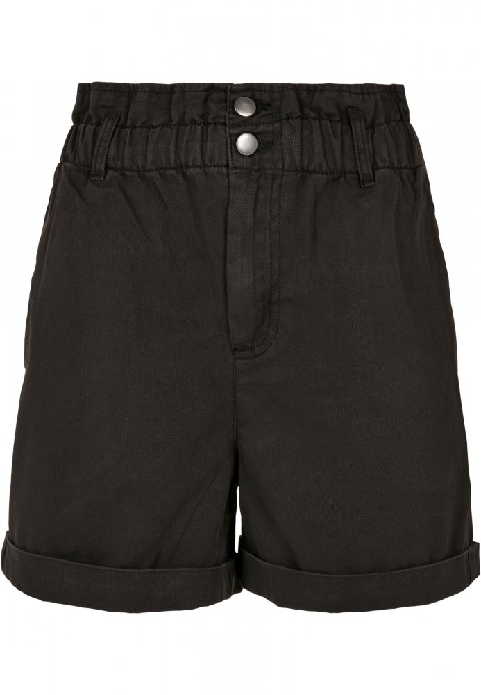 Ladies Paperbag Shorts - black 28