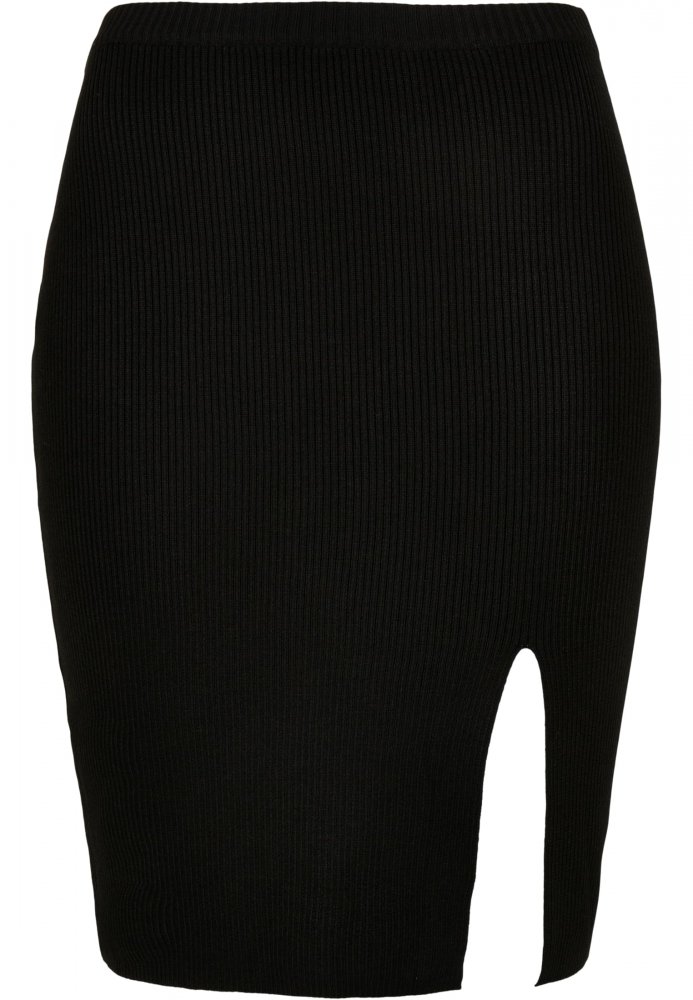 Dámská sukně Urban Classics Ladies Rib Knit Skirt - black 4XL