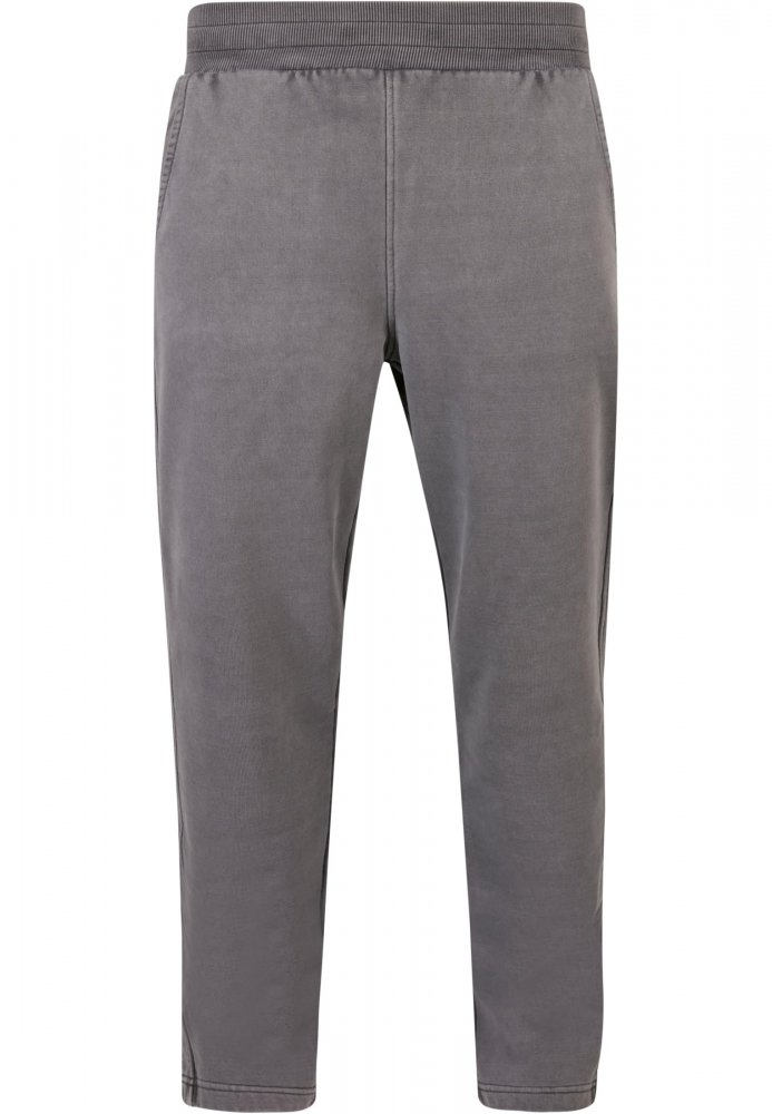 Tmavě šedé pánské tepláky Urban Classics Heavy Terry Garment Dye Slit Sweatpants XL