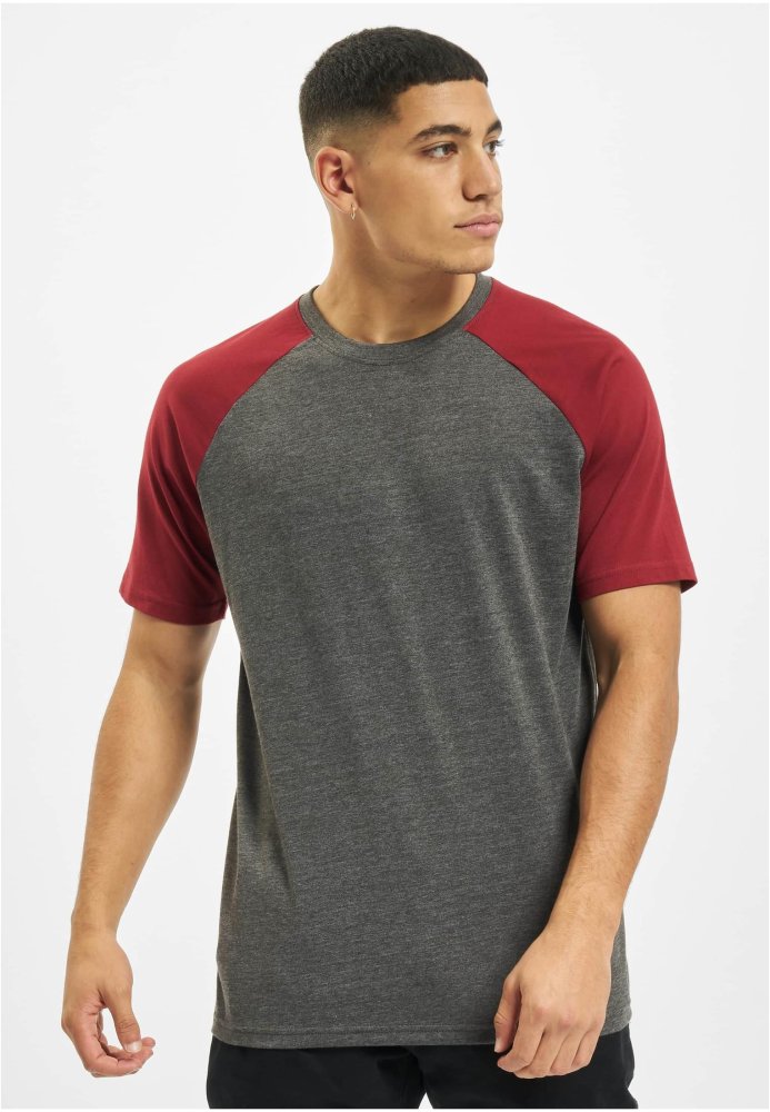 Roy T-Shirt - anthracite/burgundy S