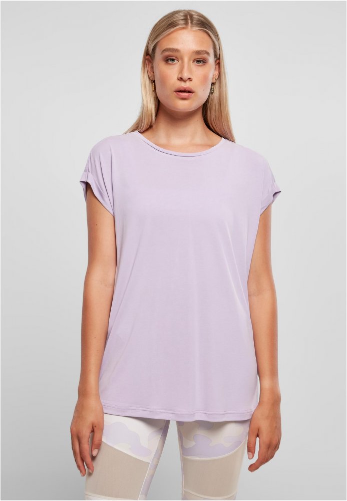 Ladies Modal Extended Shoulder Tee - lilac 5XL
