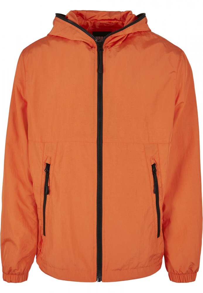 Full Zip Nylon Crepe Jacket - mandarin S