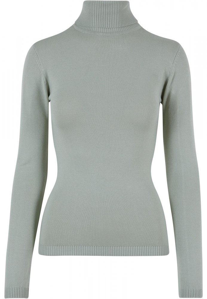 Ladies Knitted Turtleneck Sweater - softsalvia XS