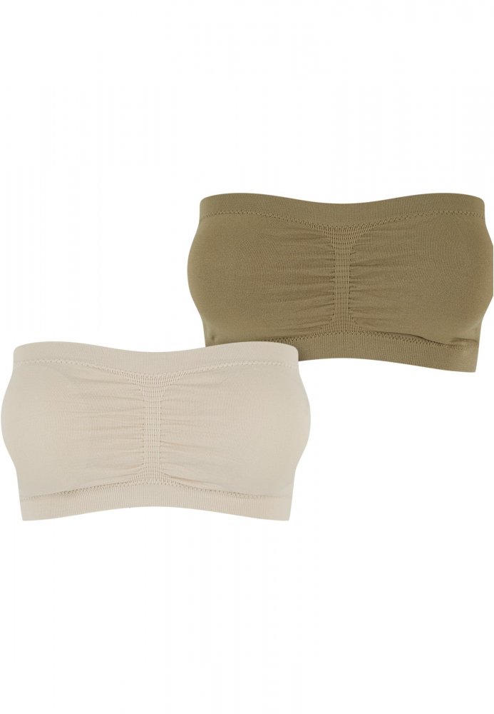 Ladies Pads Bandeau 2-Pack - softseagrass+khaki S