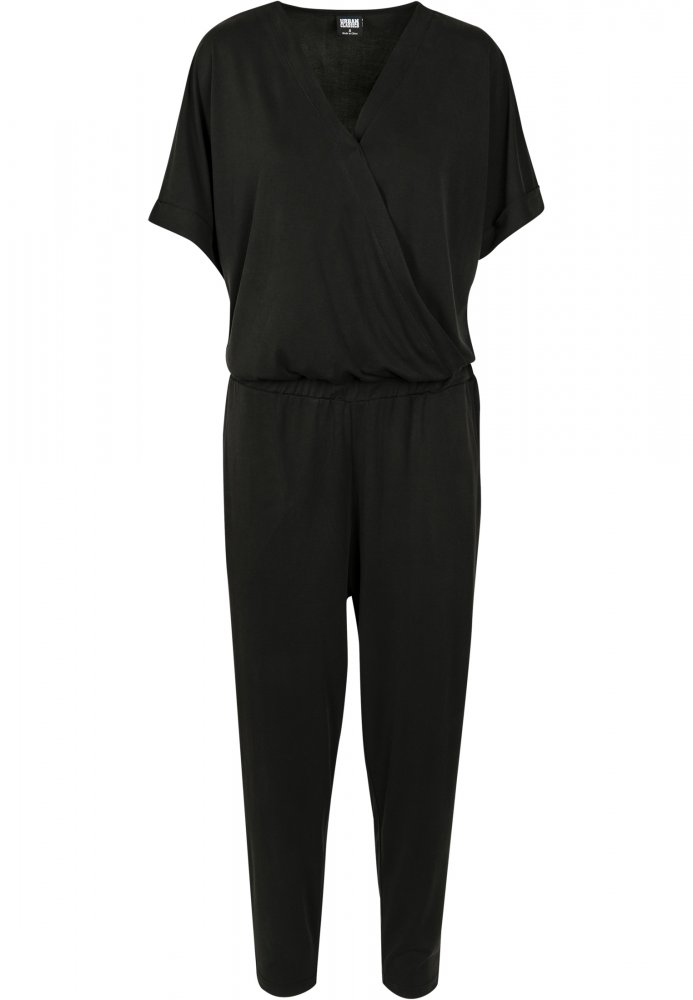 Ladies Modal Jumpsuit - black 3XL