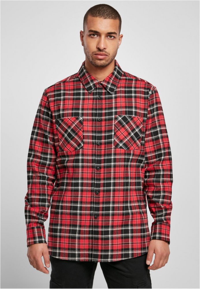 Checked Roots Shirt - red/black XXL