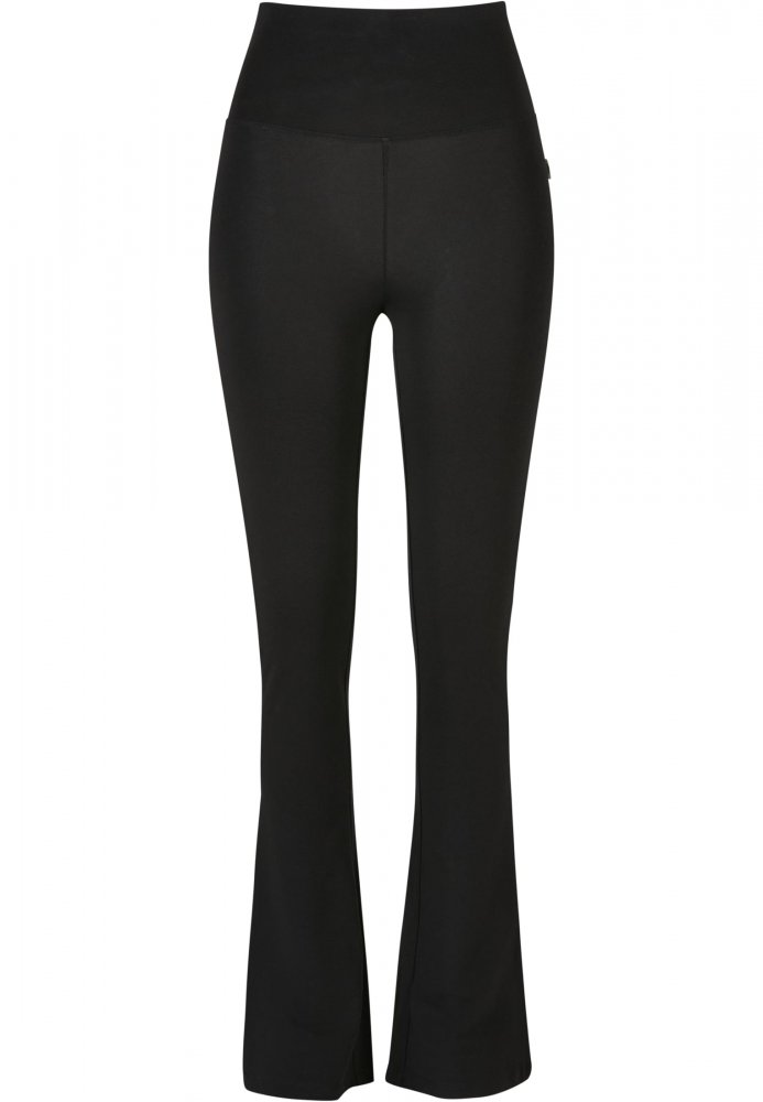 Ladies Organic Stretch Jersey Bootcut Leggings - black 5XL