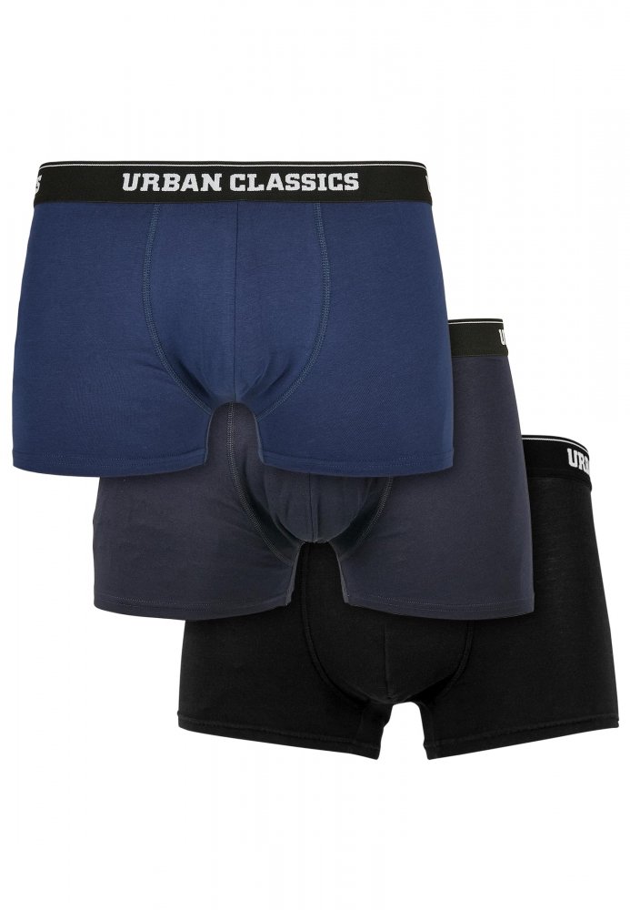 Organic Boxer Shorts 3-Pack - darkblue+navy+black M