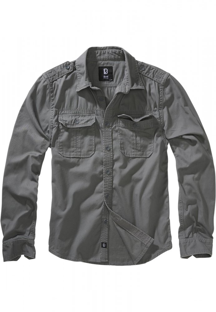 Vintage Shirt - charcoal grey XL