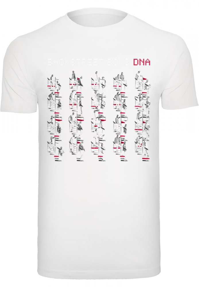 Backstreet Boys - DNA Album Red T-Shirt Round Neck - white XL