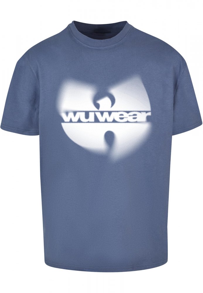 WU Wear Faded Logo Oversize Tee - vintageblue XL