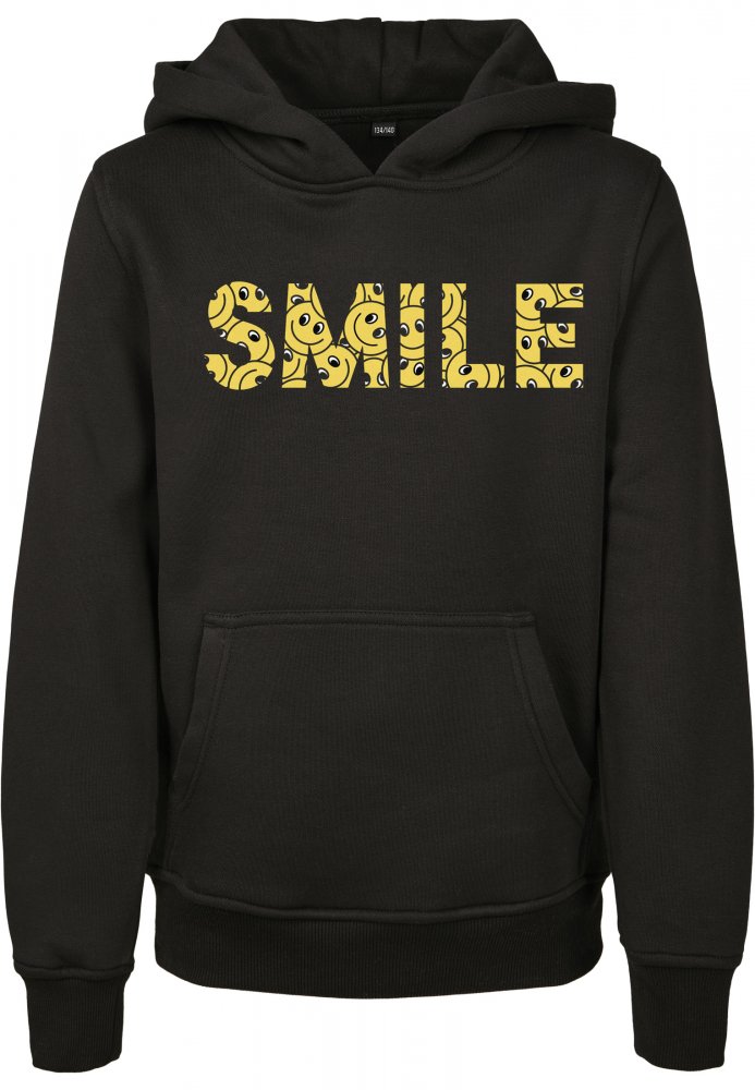 Kids Yellow Smile Box Hoody - white 110/116