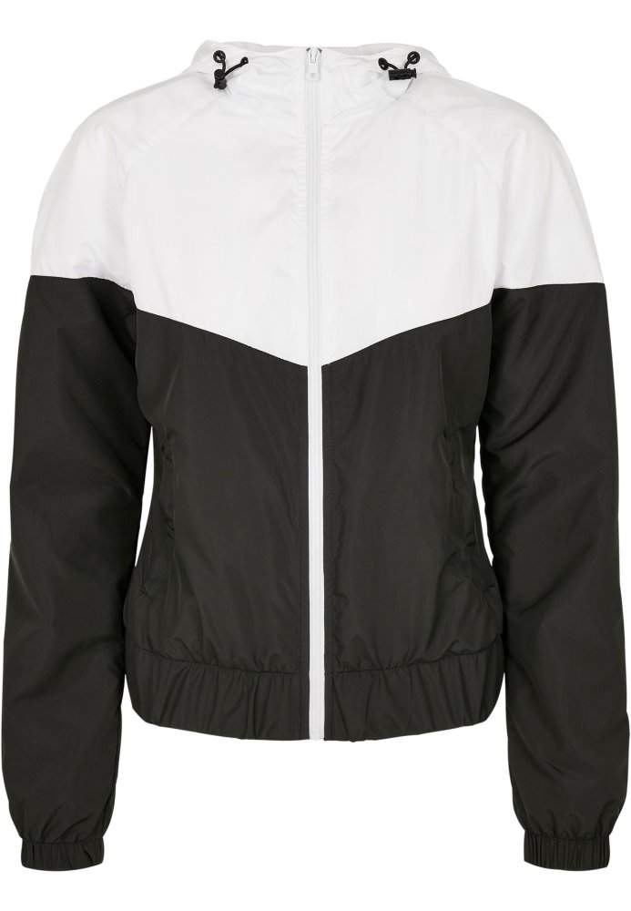 Bílo černá dámská jarní/podzimní bunda Urban Classics Ladies Arrow Windbreaker XL