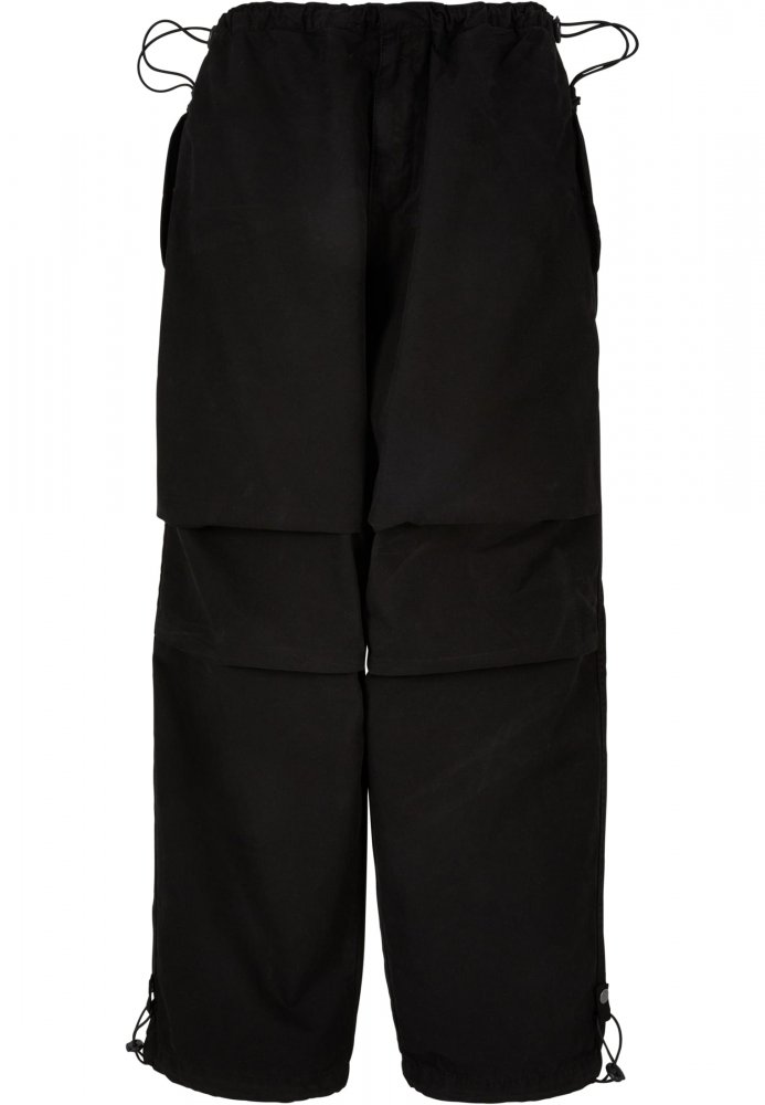 Ladies Cotton Parachute Pants - black 3XL