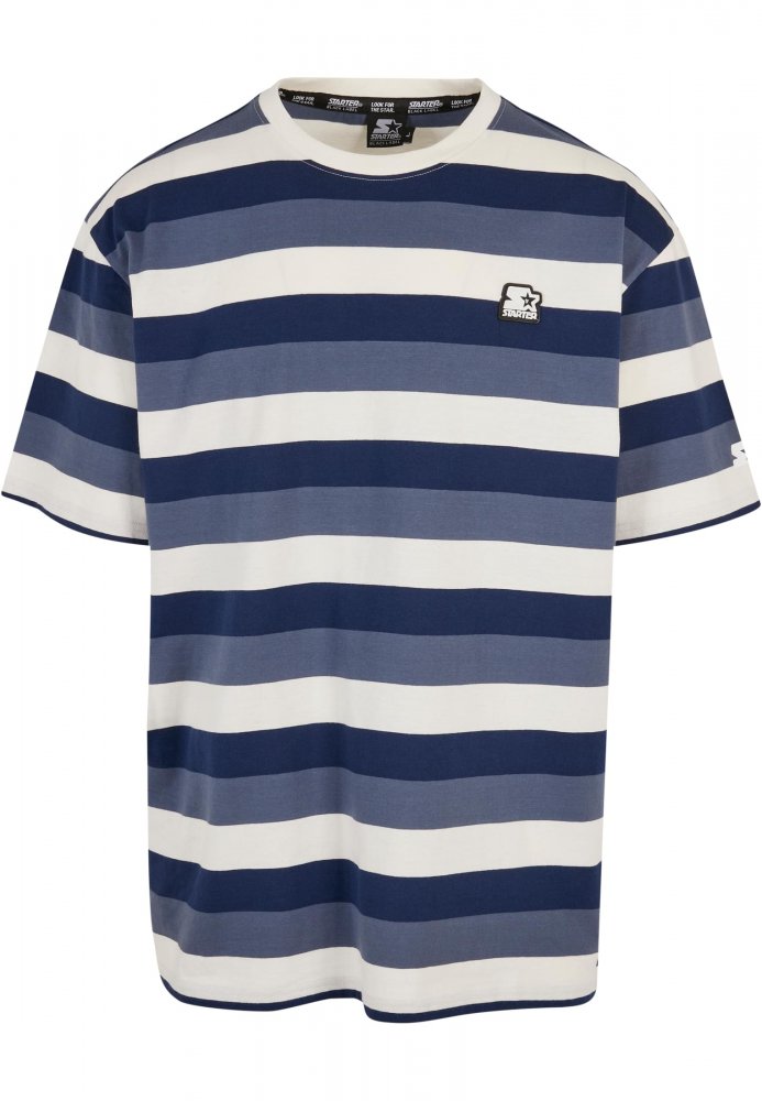 Starter Sun Stripes Oversize Tee - darkblue/vintageblue/palewhite M