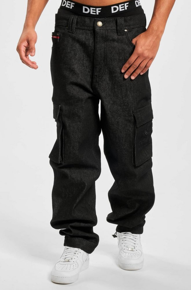 Černé pánské jeansy Ecko Unltd. Ec Ko Cargojeans W36 L32