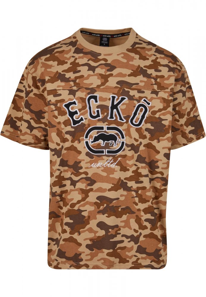 Ecko Unltd. Tshirt BBall - camouflage/camel/brown L