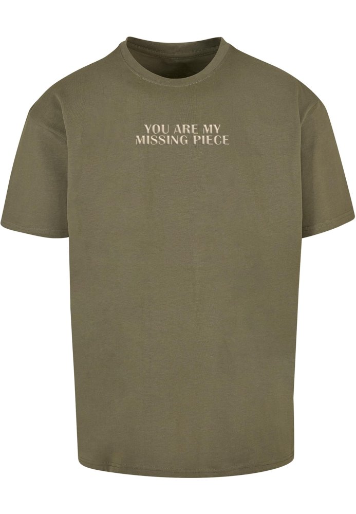 Missing Peace Heavy Oversize Tee - olive L