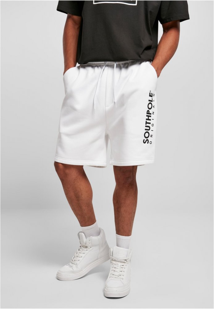 Southpole Basic Sweat Shorts - white XL