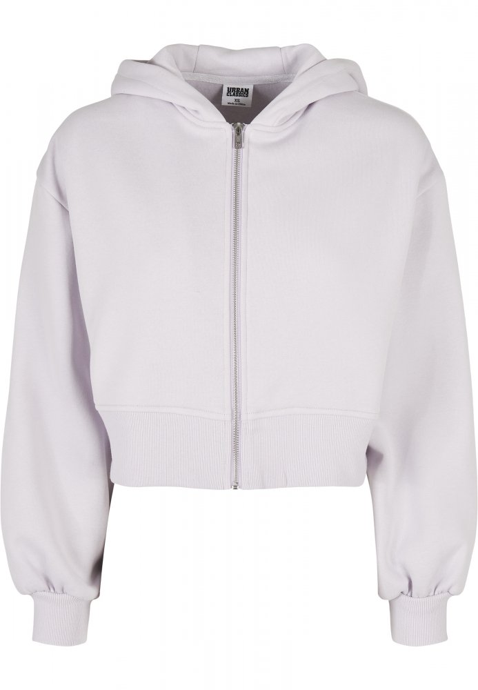 Ladies Short Oversized Zip Jacket - softlilac XL