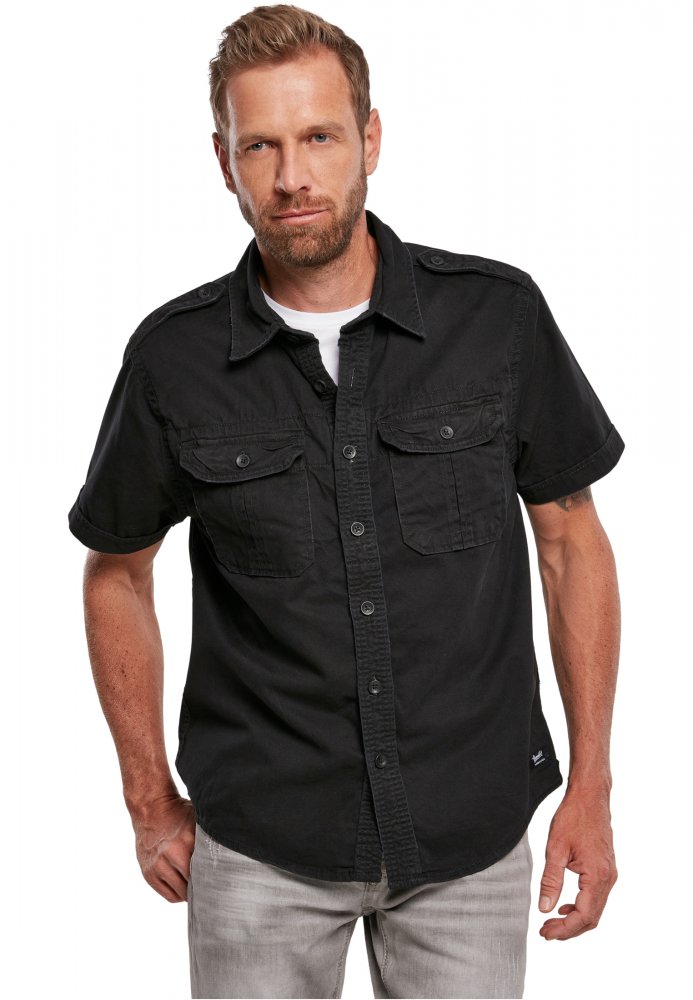 Vintage Shirt shortsleeve - black 3XL