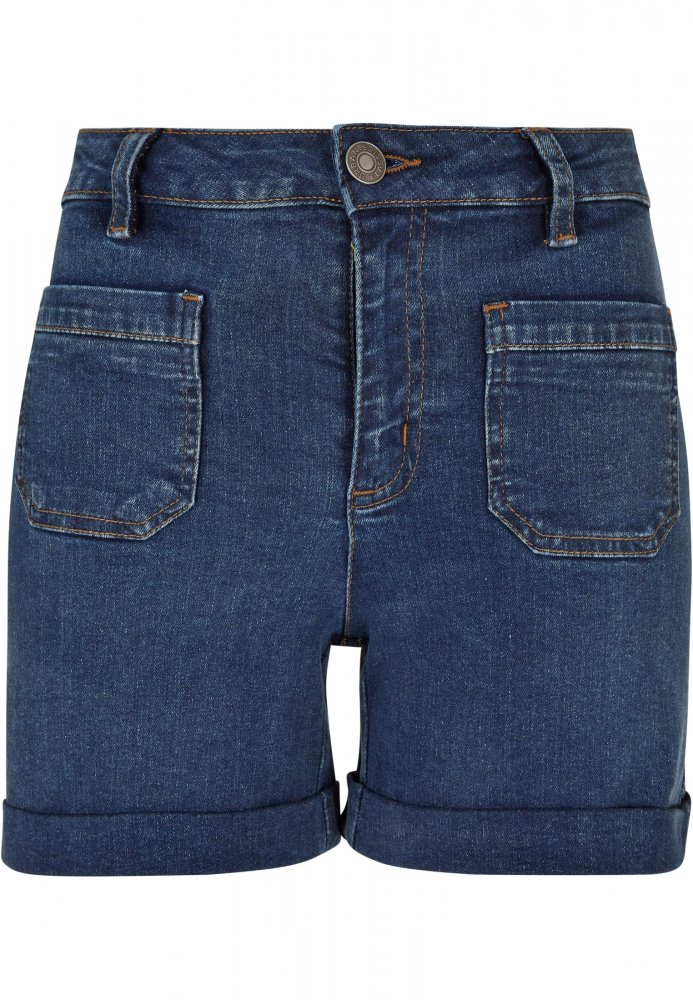 Ladies Vintage Denim Shorts - deepblue washed 29