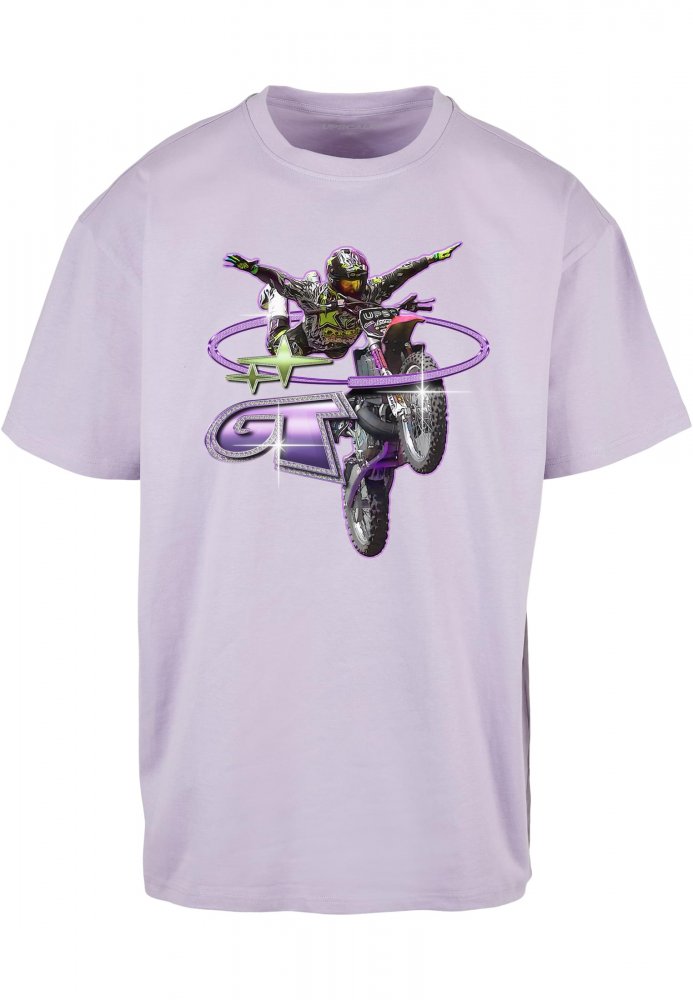 Moto GT Oversize Tee - lilac L