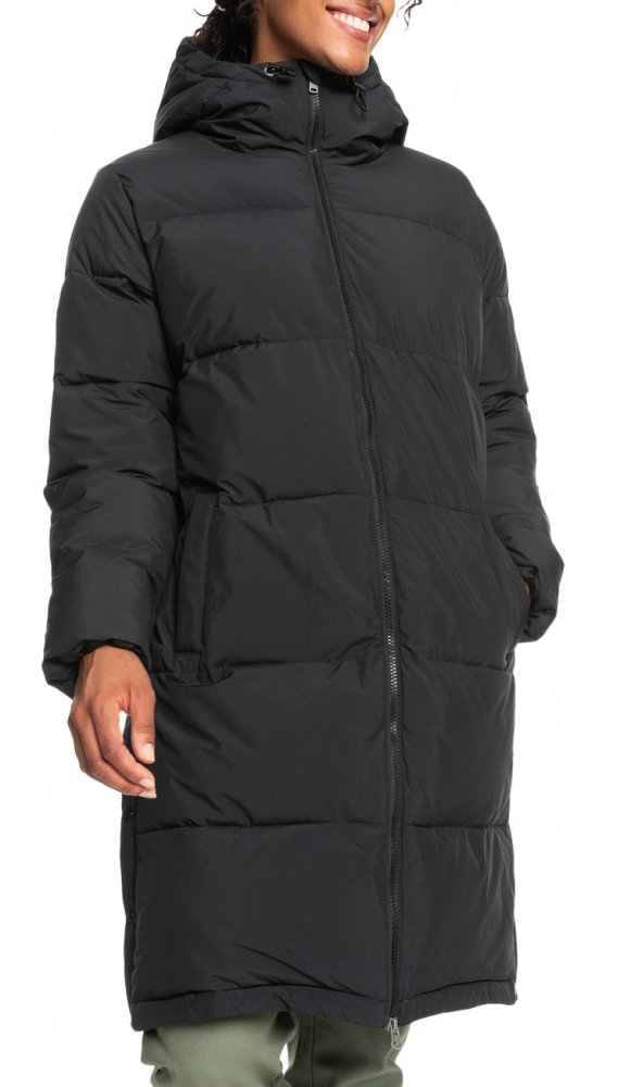 Černý zimní dámský kabát Roxy Test Of Time L