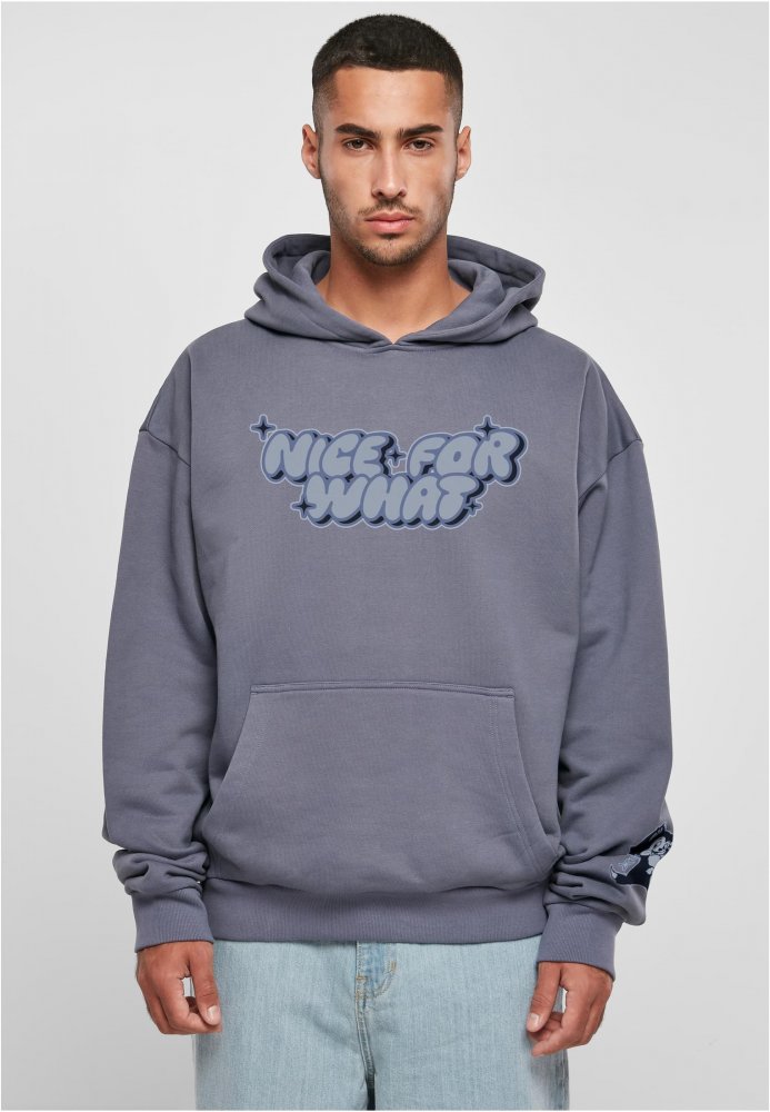 Nice for what Ultra Heavy Oversize Hoodie - vintageblue XS