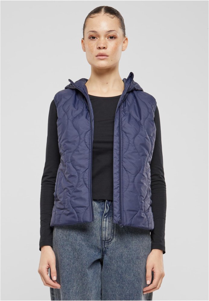 Ladies Super Light Puffer Vest - navy L