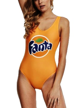 Plavky Ladies Fanta Logo Swimsuit M