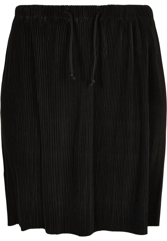 Ladies Plisse Mini Skirt - black XS