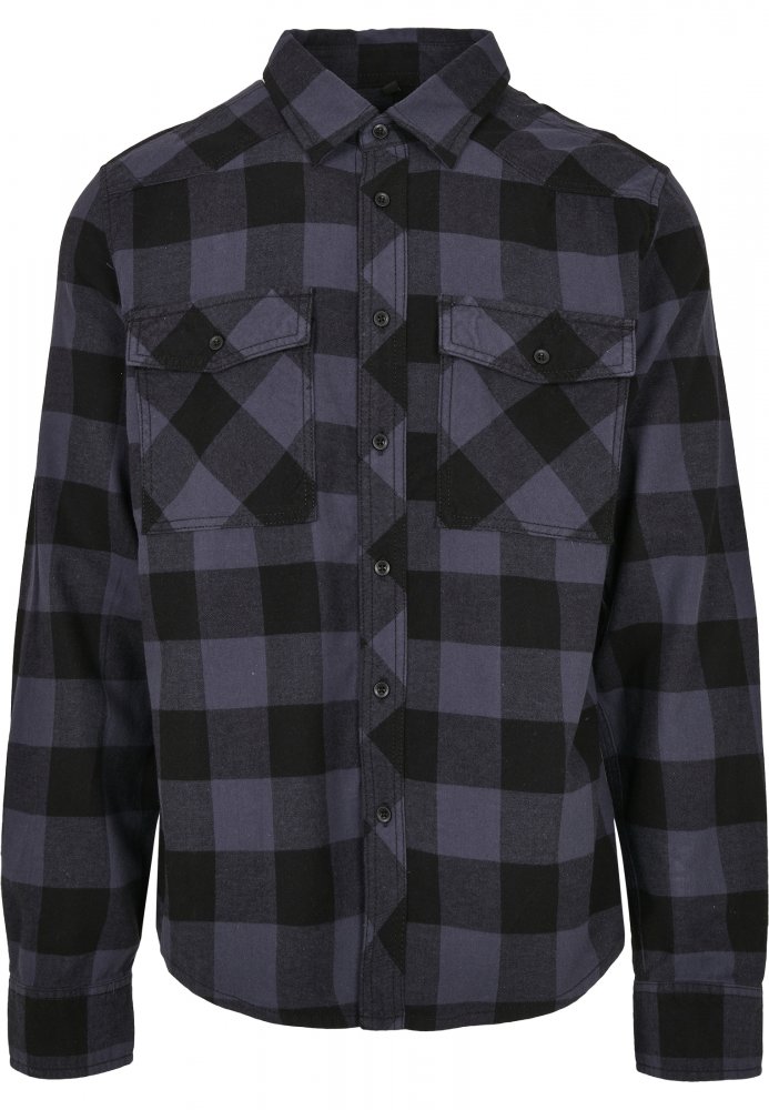 Checkshirt - black/grey XL