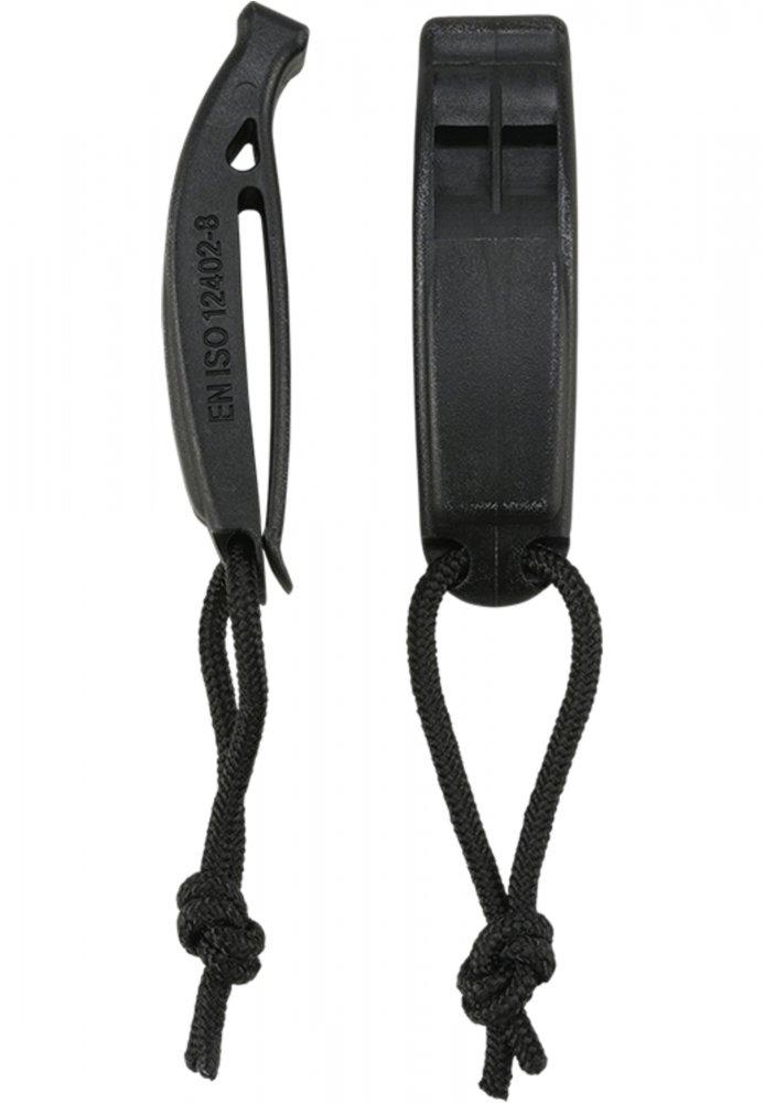 Signal Whistle Molle 2 Pack - black