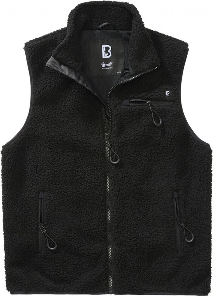 Teddyfleece Vest Men - black 5XL