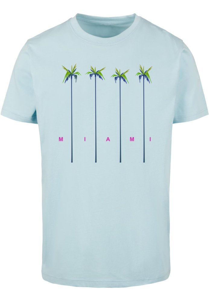 Miami Palms Tee - ocean blue XXL